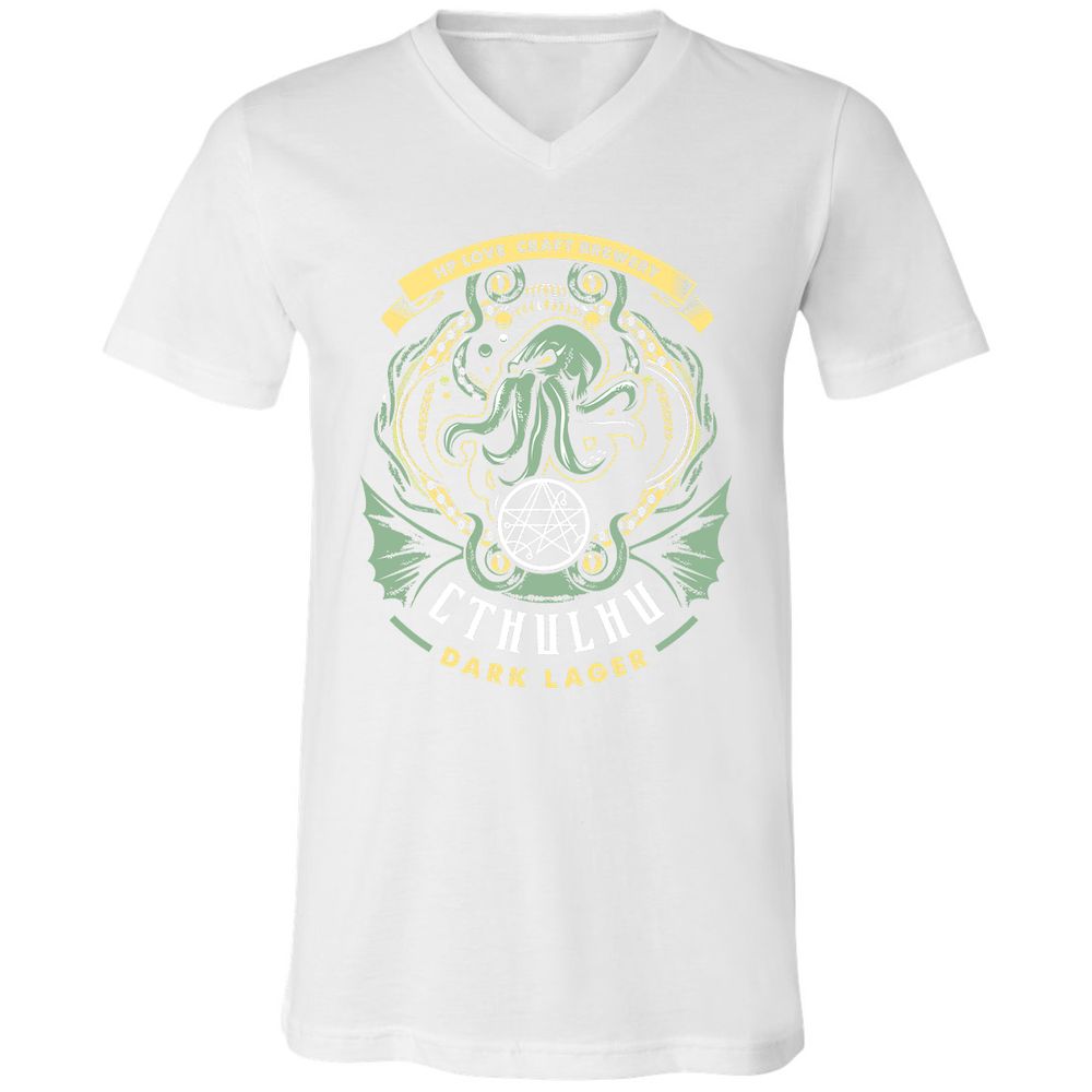 Unisex V-Neck T-Shirt - WTNN8CLH - White - 5