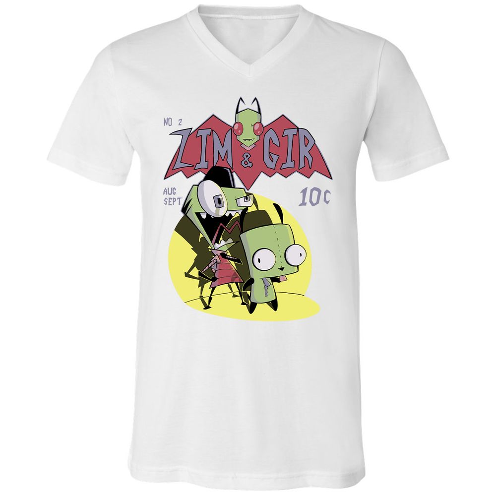 Unisex V-Neck T-Shirt - 9CESSR8T - White - 5