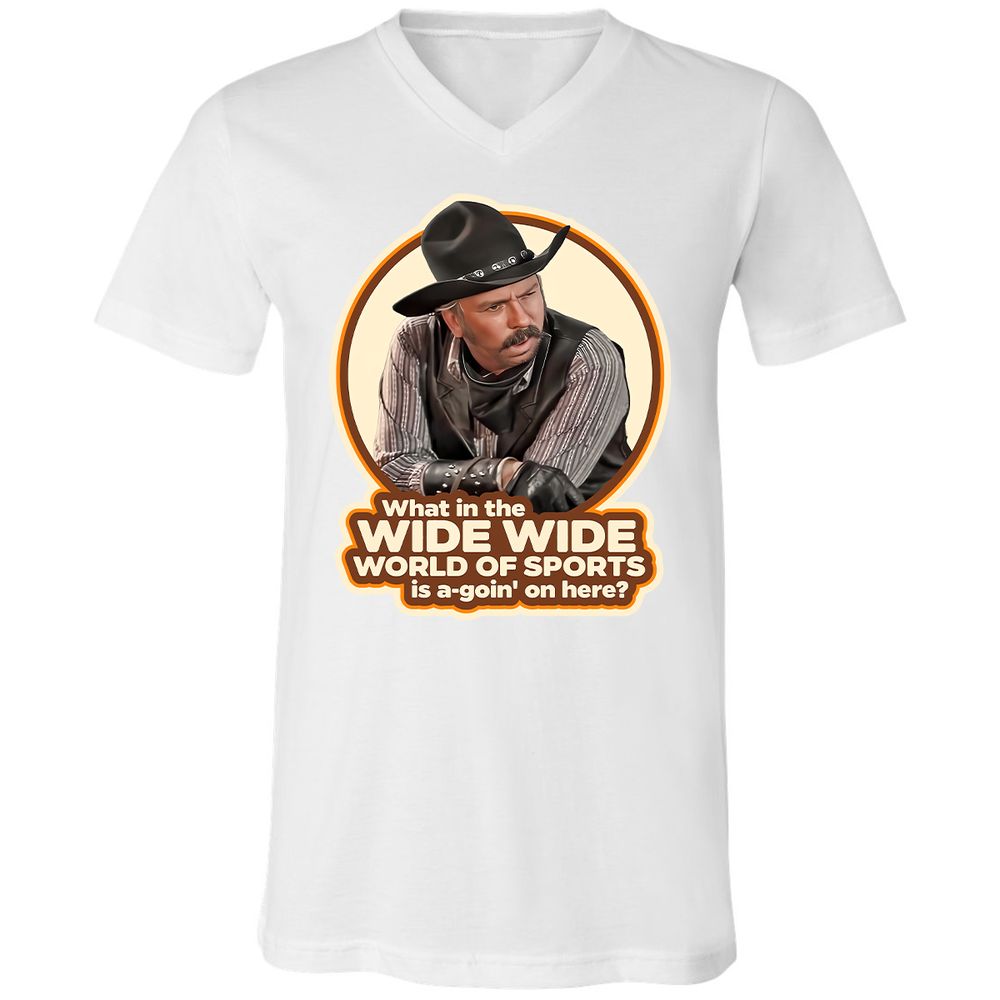 Unisex V-Neck T-Shirt - 35YS9WUT - White - 5