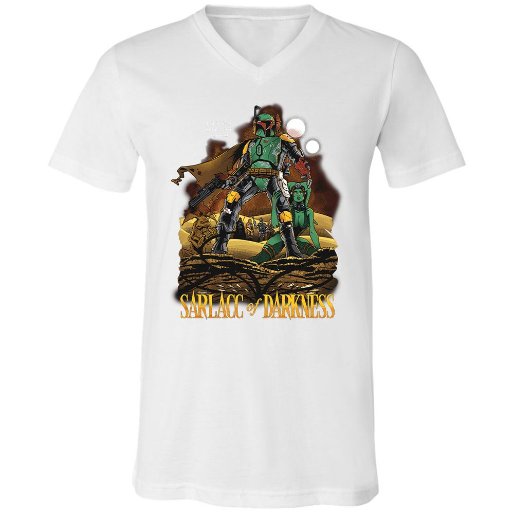 Unisex V-Neck T-Shirt - 91G6G2RL - White - 5