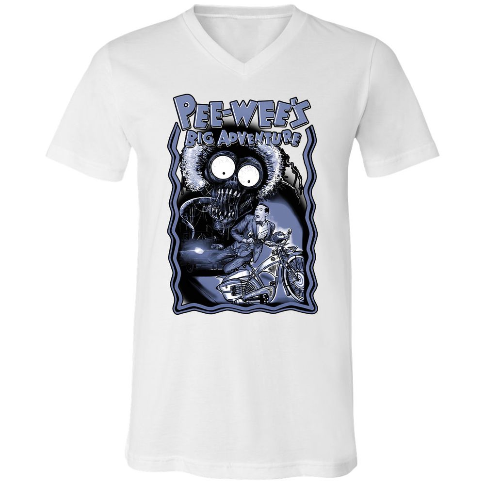 Unisex V-Neck T-Shirt - K518JZC9 - White - 5
