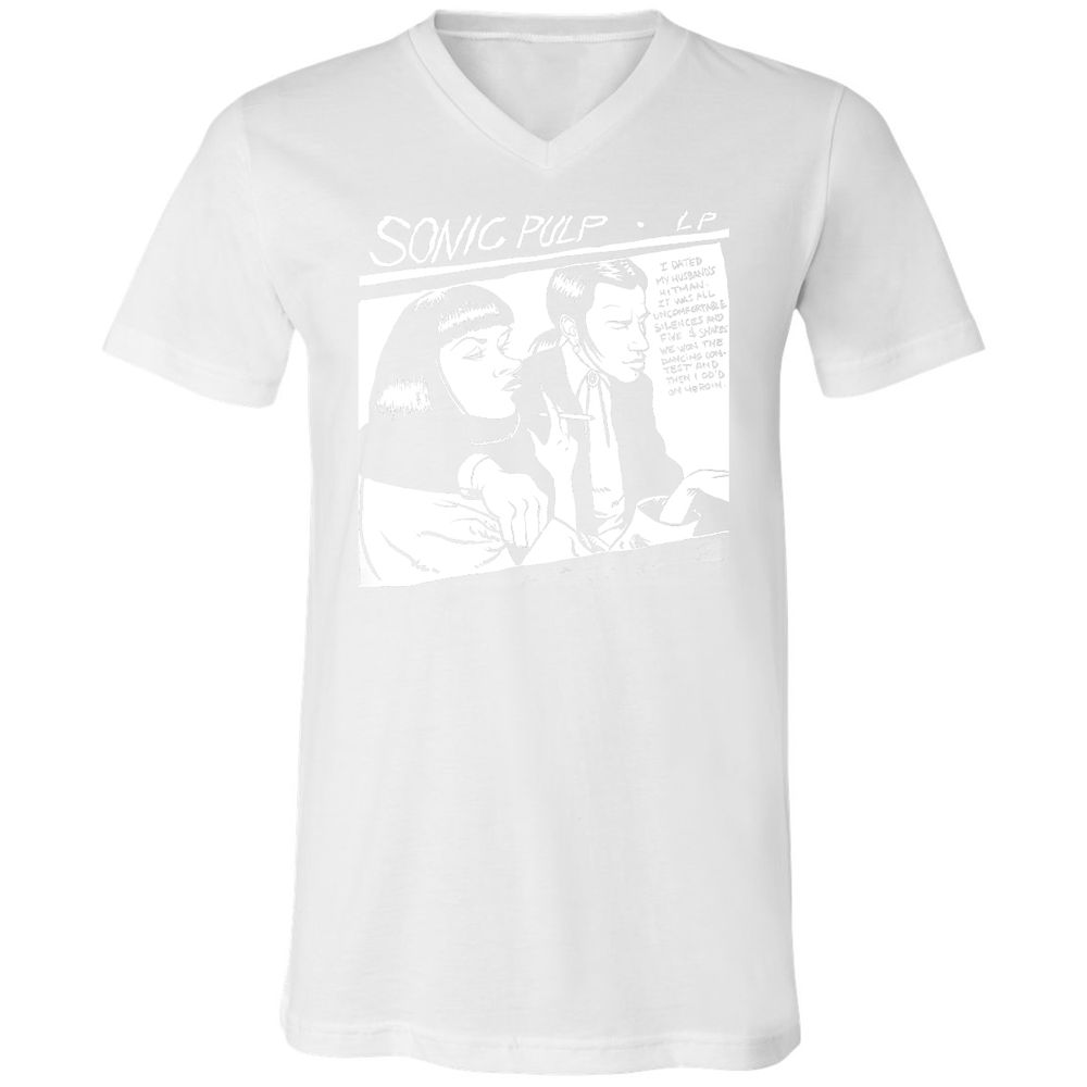 Unisex V-Neck T-Shirt - VZ8TQNLR - White - 5
