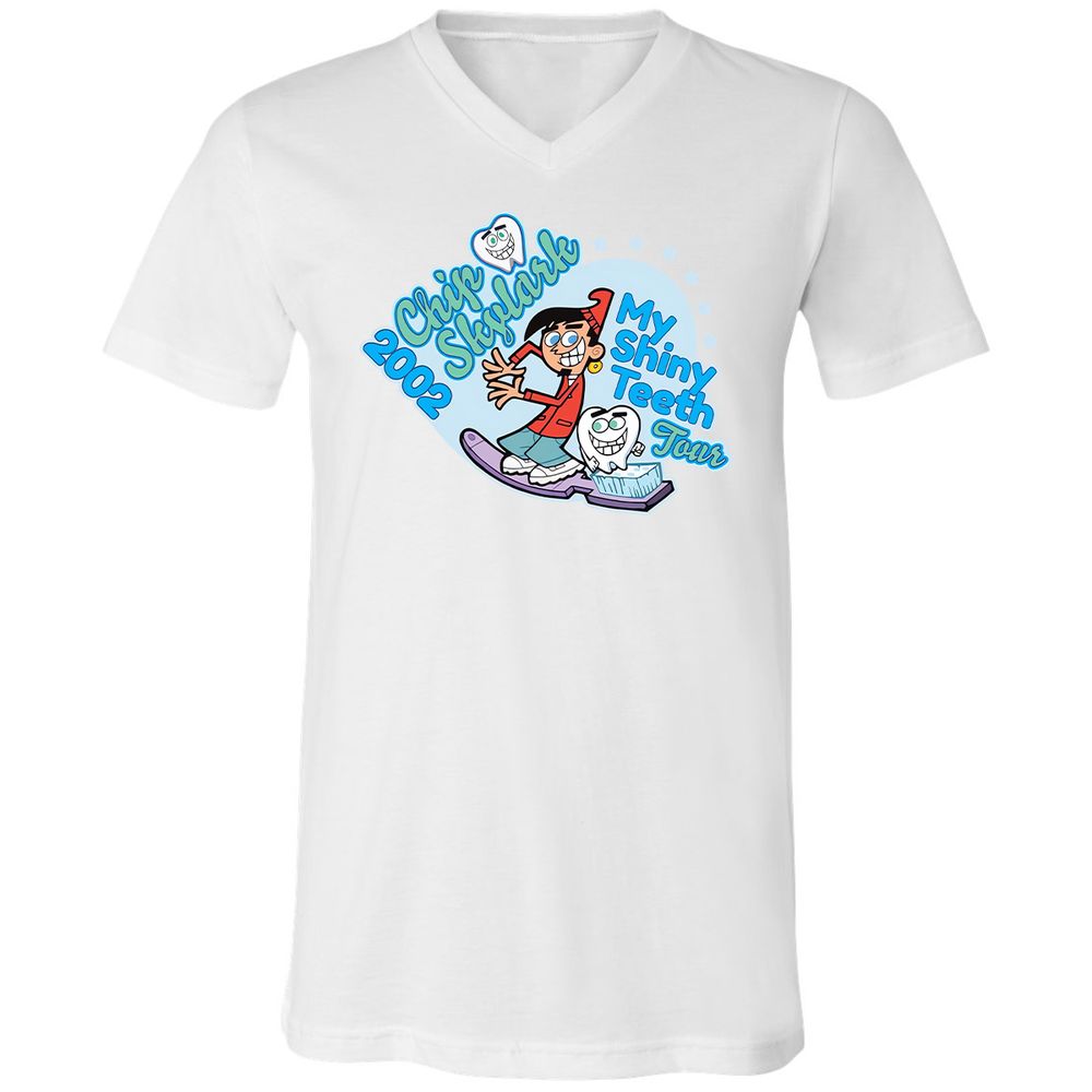 Unisex V-Neck T-Shirt - 5S9KFKLK - White - 5