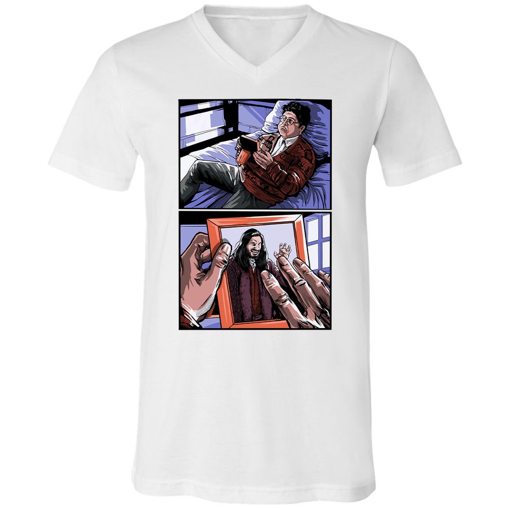 Unisex V-Neck T-Shirt - S8UEUXR5 - White - 5