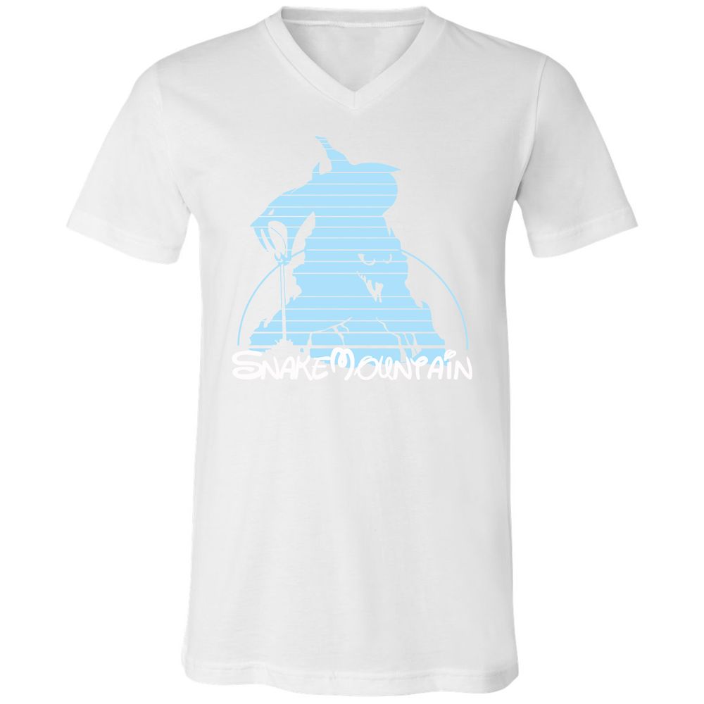 Unisex V-Neck T-Shirt - 6XKA2UXM - White - 5