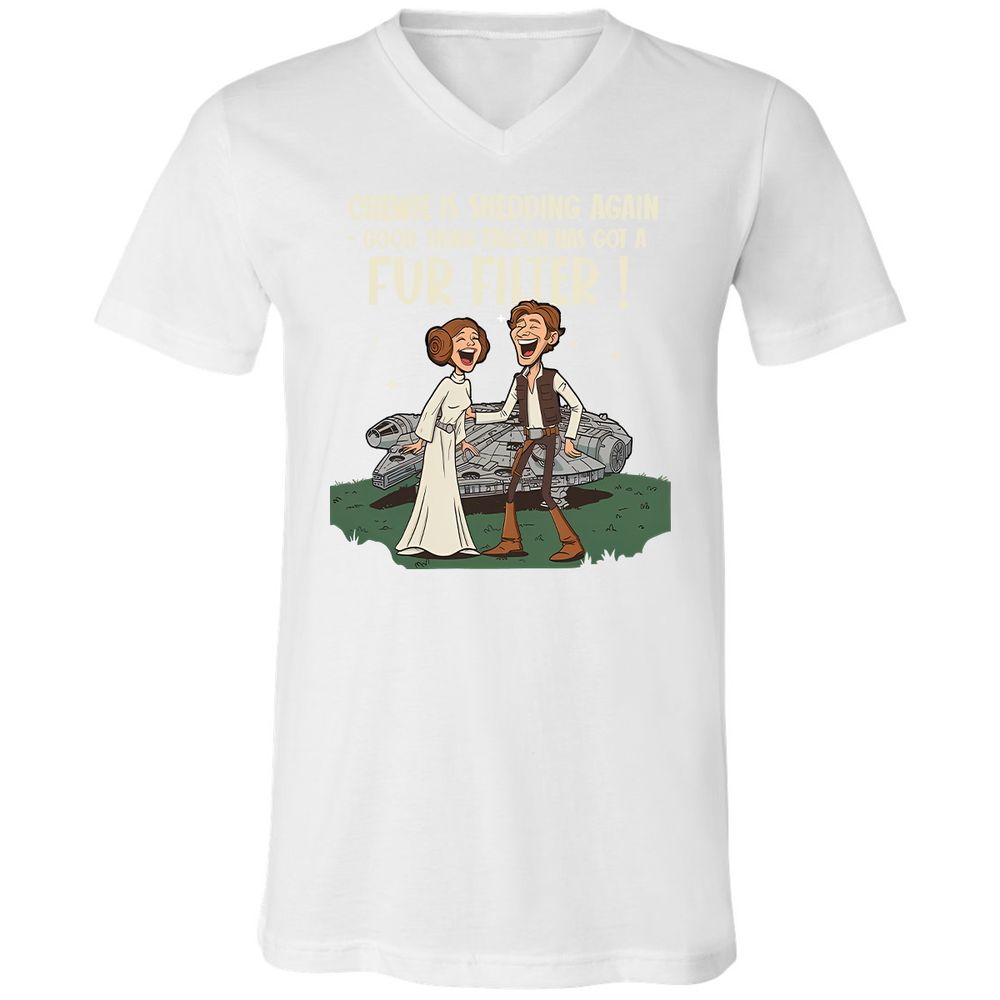 Unisex V-Neck T-Shirt - K36L2C8H - White - 5