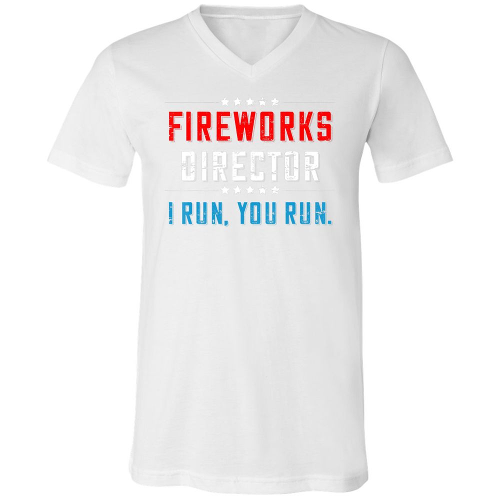 Unisex V-Neck T-Shirt - TBBTXTXJ - White - 5