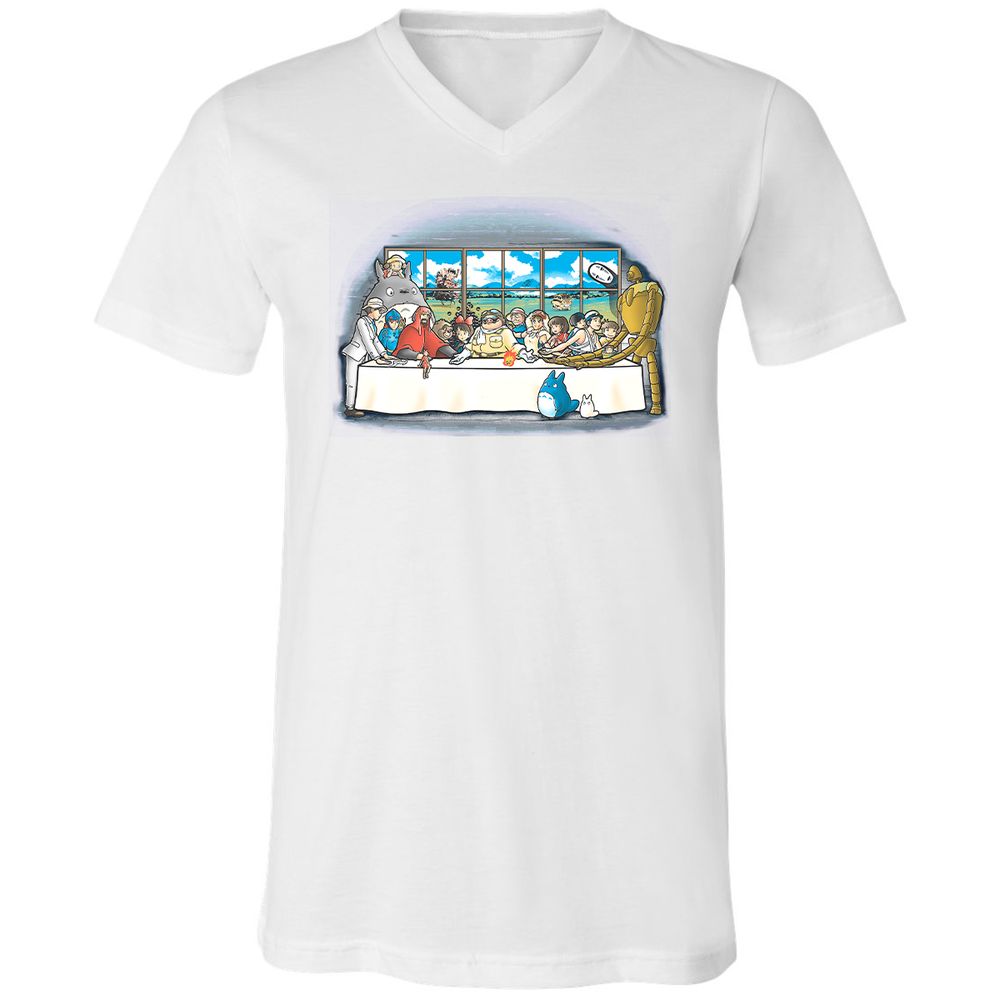Unisex V-Neck T-Shirt - EMNYQRNP - White - 5