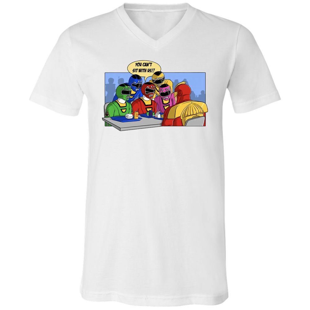 Unisex V-Neck T-Shirt - TTANFXXX - White - 5