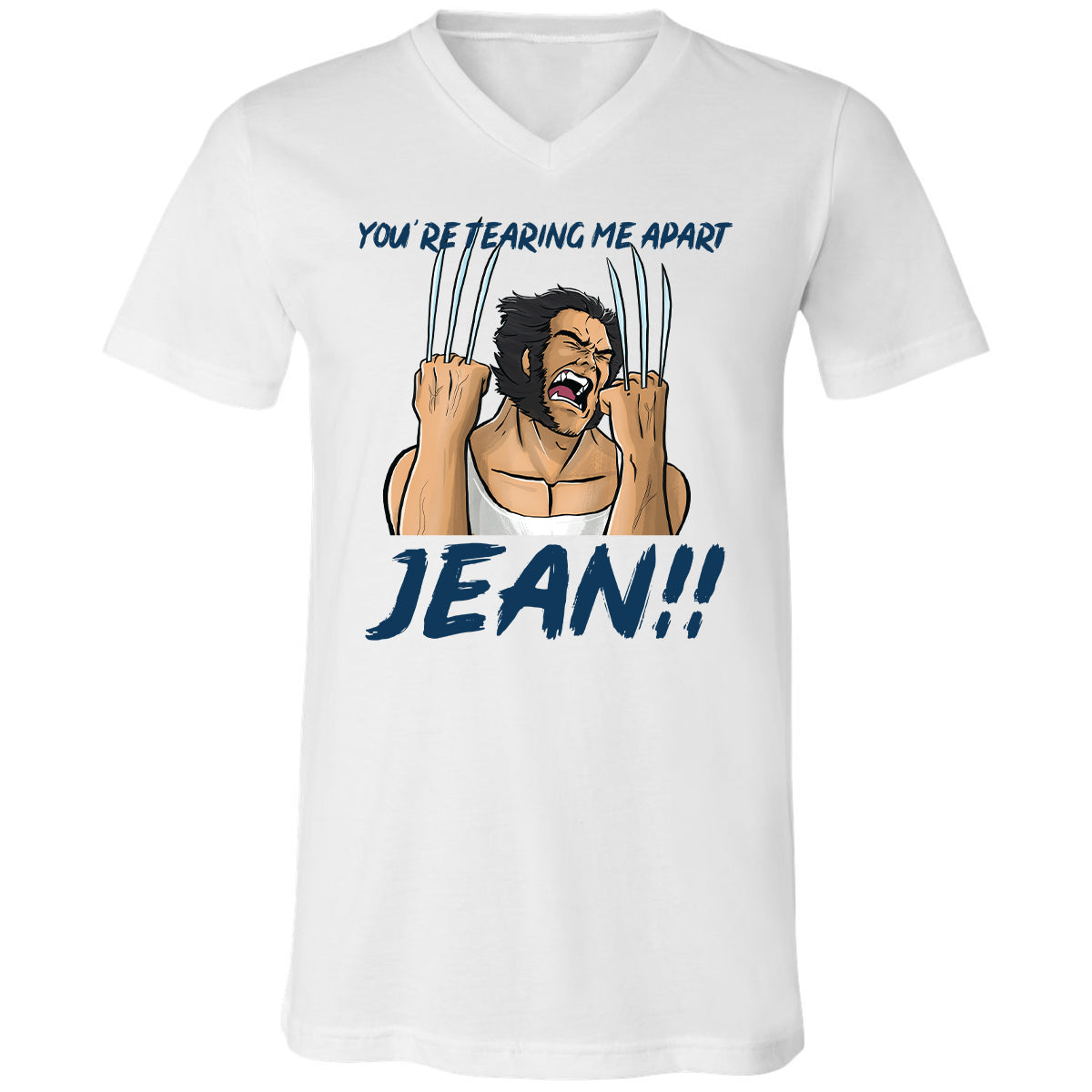 Unisex V-Neck T-Shirt - ET11HKW5 - White - 5