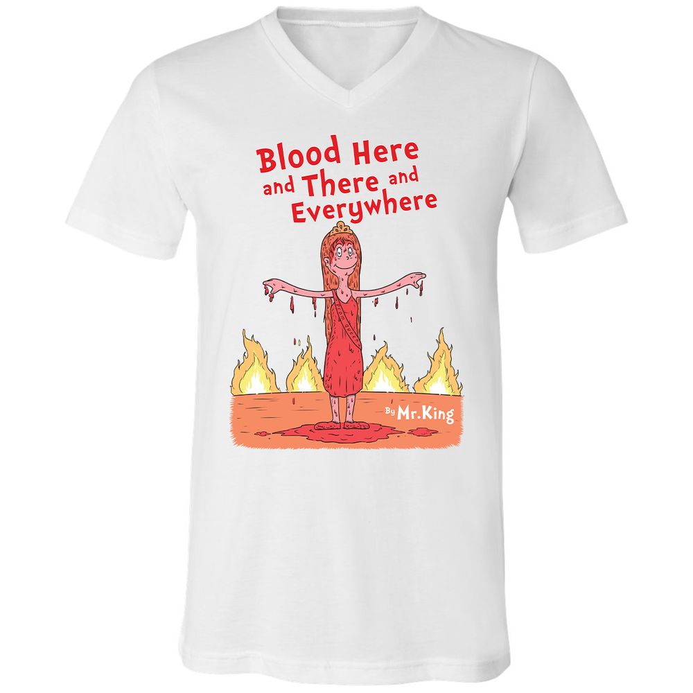 Unisex V-Neck T-Shirt - 1A67A2YN - White - 5