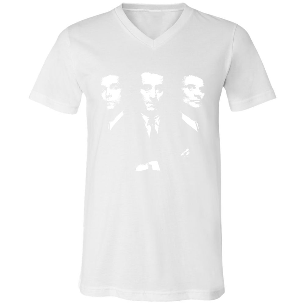 Unisex V-Neck T-Shirt - R2CABGAG - White - 5