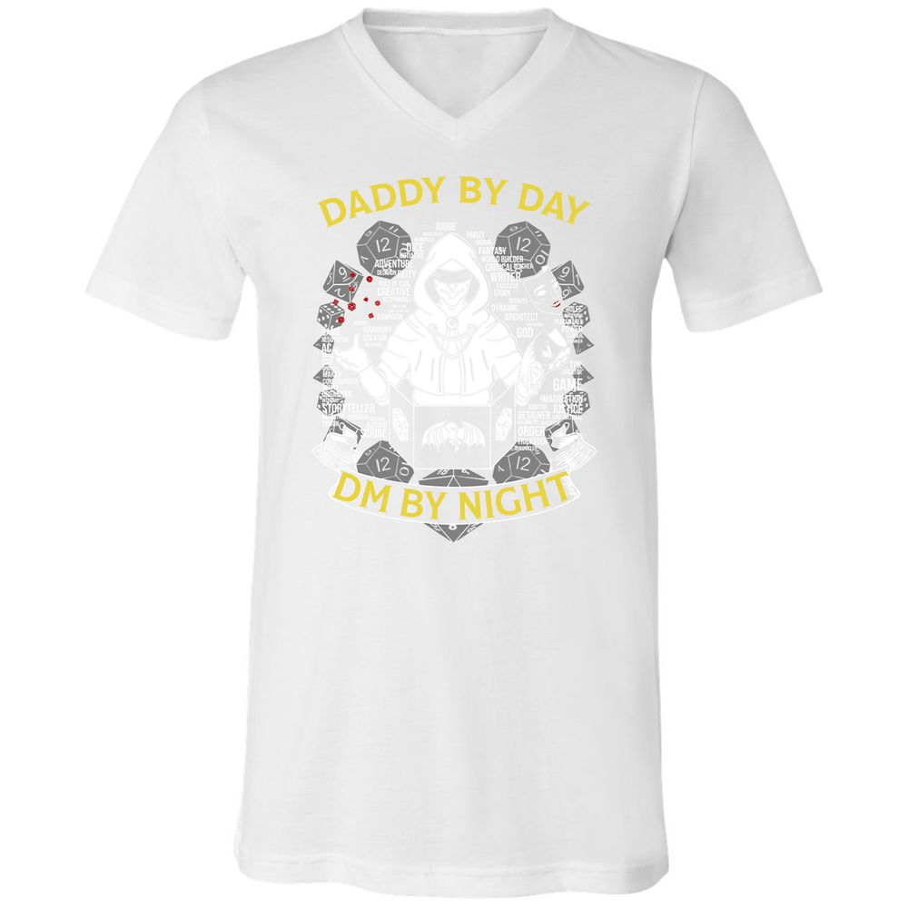 Unisex V-Neck T-Shirt - D7YNFGBF - White - 5