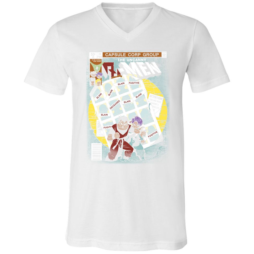 Unisex V-Neck T-Shirt - 7YNADEEL - White - 5