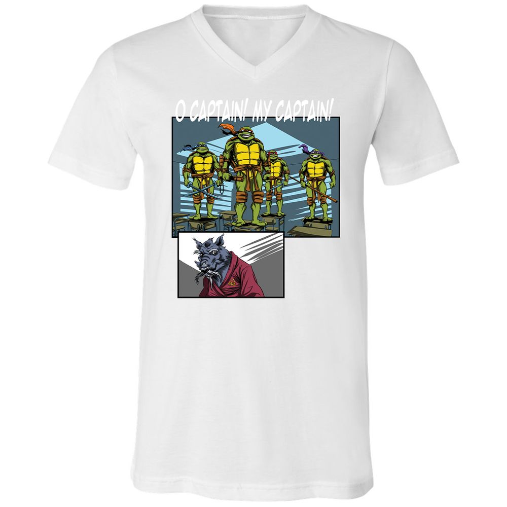 Unisex V-Neck T-Shirt - ENVLZECX - White - 5