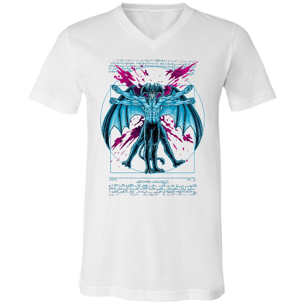 Unisex V-Neck T-Shirt - FSANST9S - White - 5