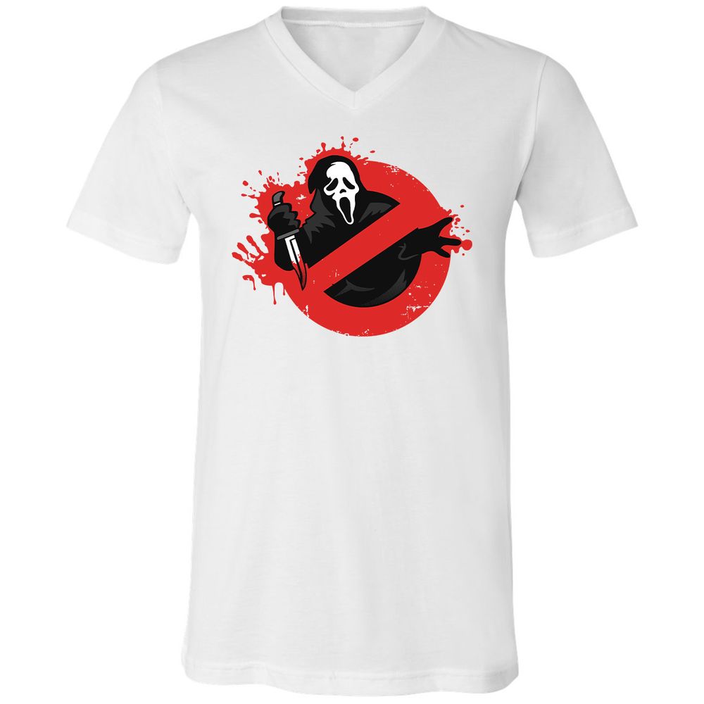 Unisex V-Neck T-Shirt - 1RHA2SAD - White - 5