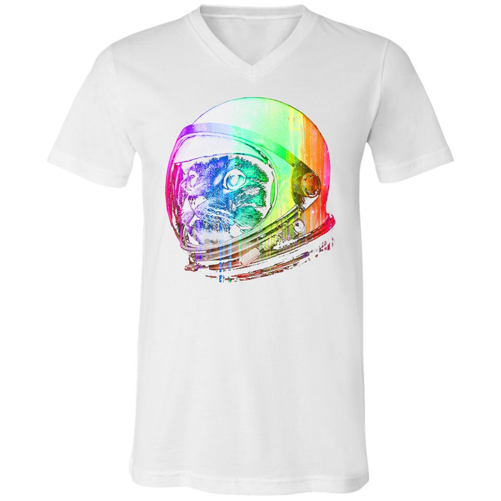 Unisex V-Neck T-Shirt - UNQN5PGW - White - 5