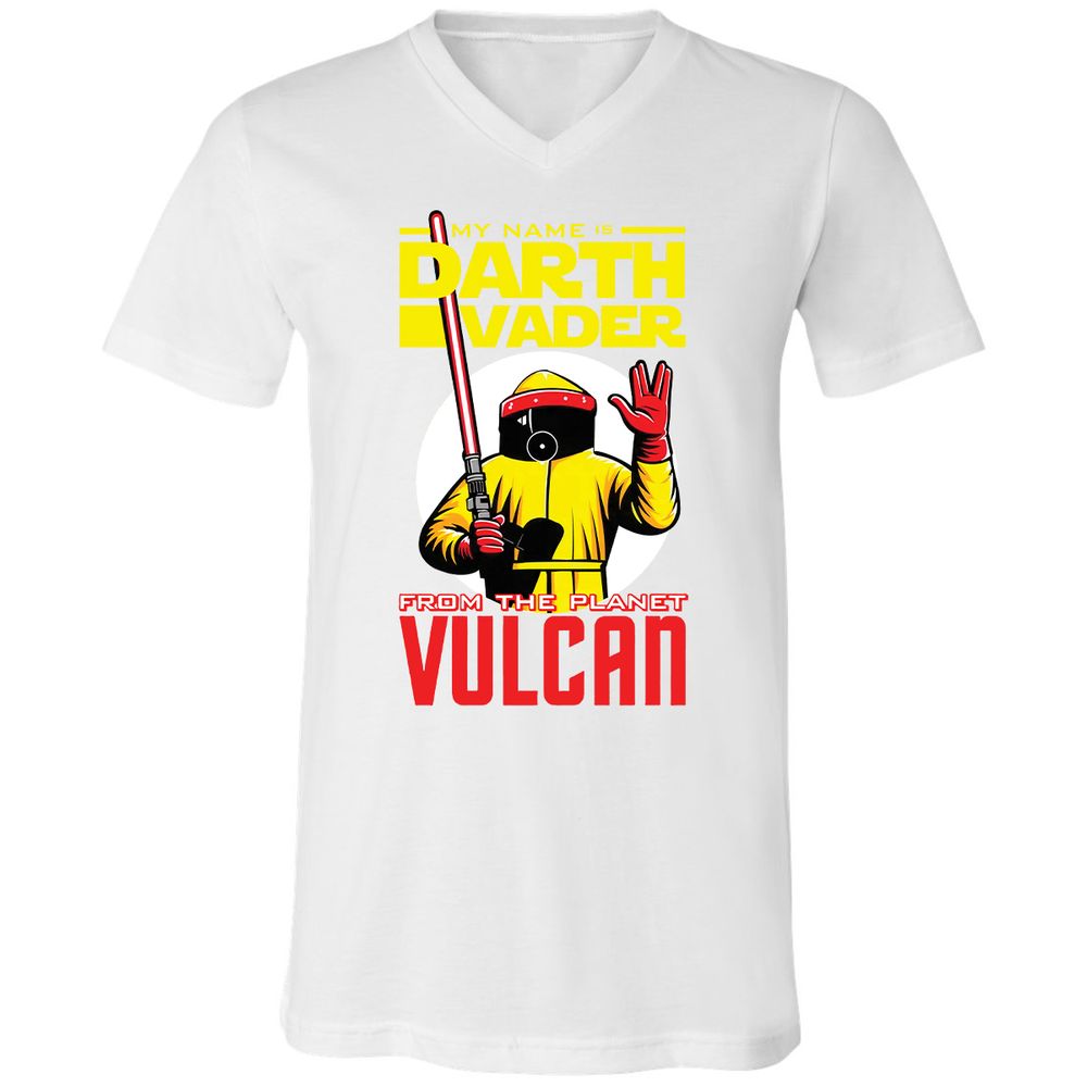 Unisex V-Neck T-Shirt - Q51AMG5G - White - 5