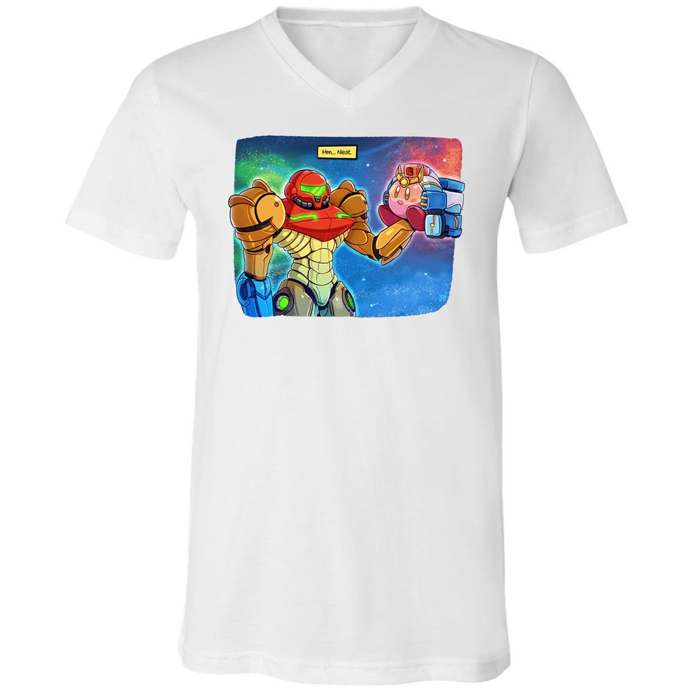 Unisex V-Neck T-Shirt - RAS6TL4V - White - 5