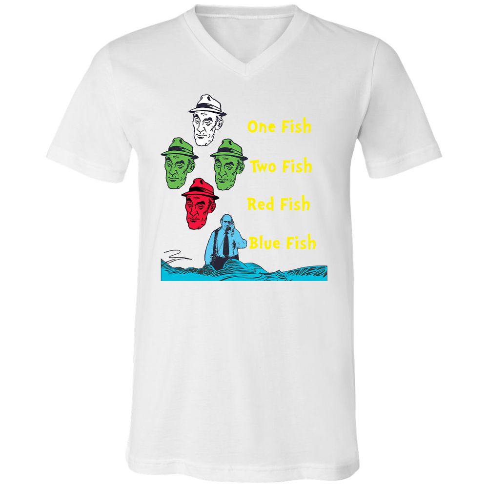 Unisex V-Neck T-Shirt - AC3TR6T4 - White - 5