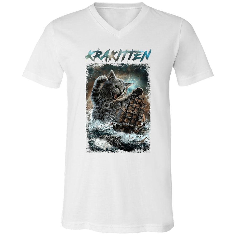 Unisex V-Neck T-Shirt - 2KDVBMXV - White - 5
