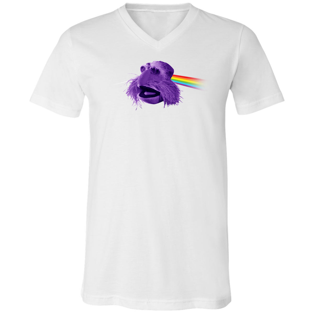 Unisex V-Neck T-Shirt - 9HXWZZUJ - White - 5