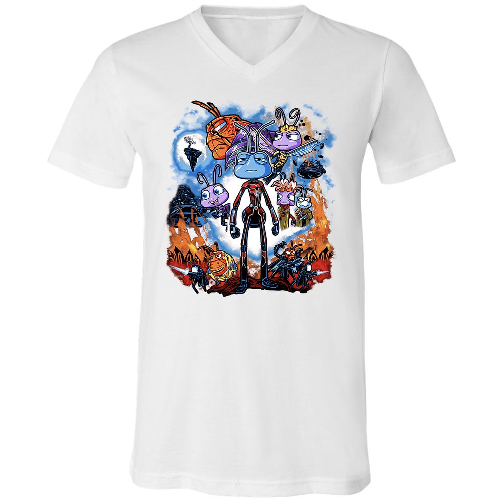 Unisex V-Neck T-Shirt - 5S83YZV3 - White - 5