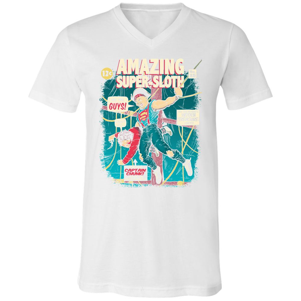 Unisex V-Neck T-Shirt - YFKJLJR1 - White - 5