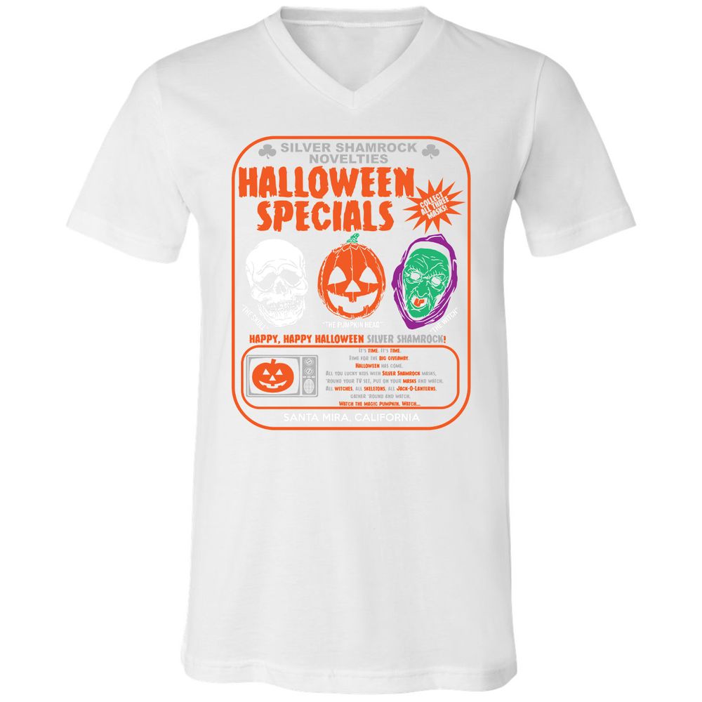 Unisex V-Neck T-Shirt - QNWA1567 - White - 5