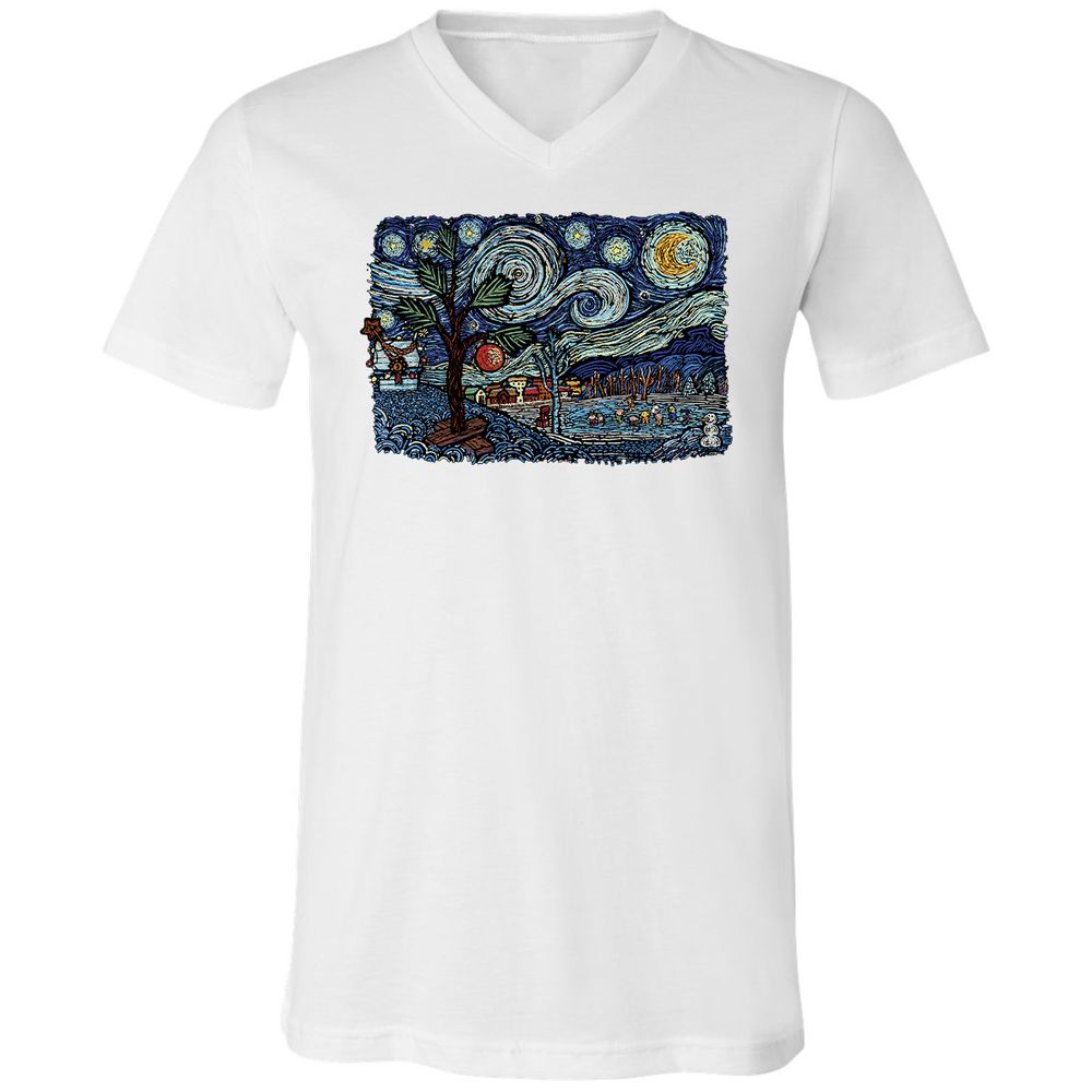 Unisex V-Neck T-Shirt - 9PCYSMEE - White - 5