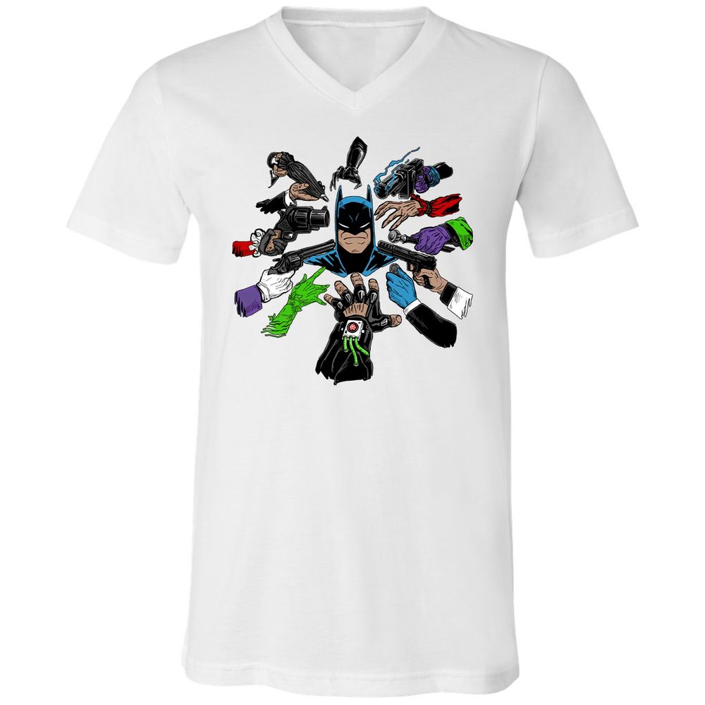 Unisex V-Neck T-Shirt - 4Z935L5T - White - 5