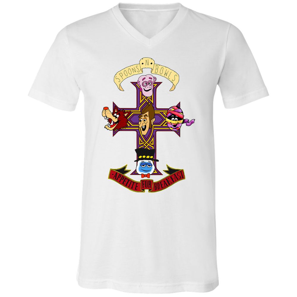 Unisex V-Neck T-Shirt - KYAQQT5S - White - 5