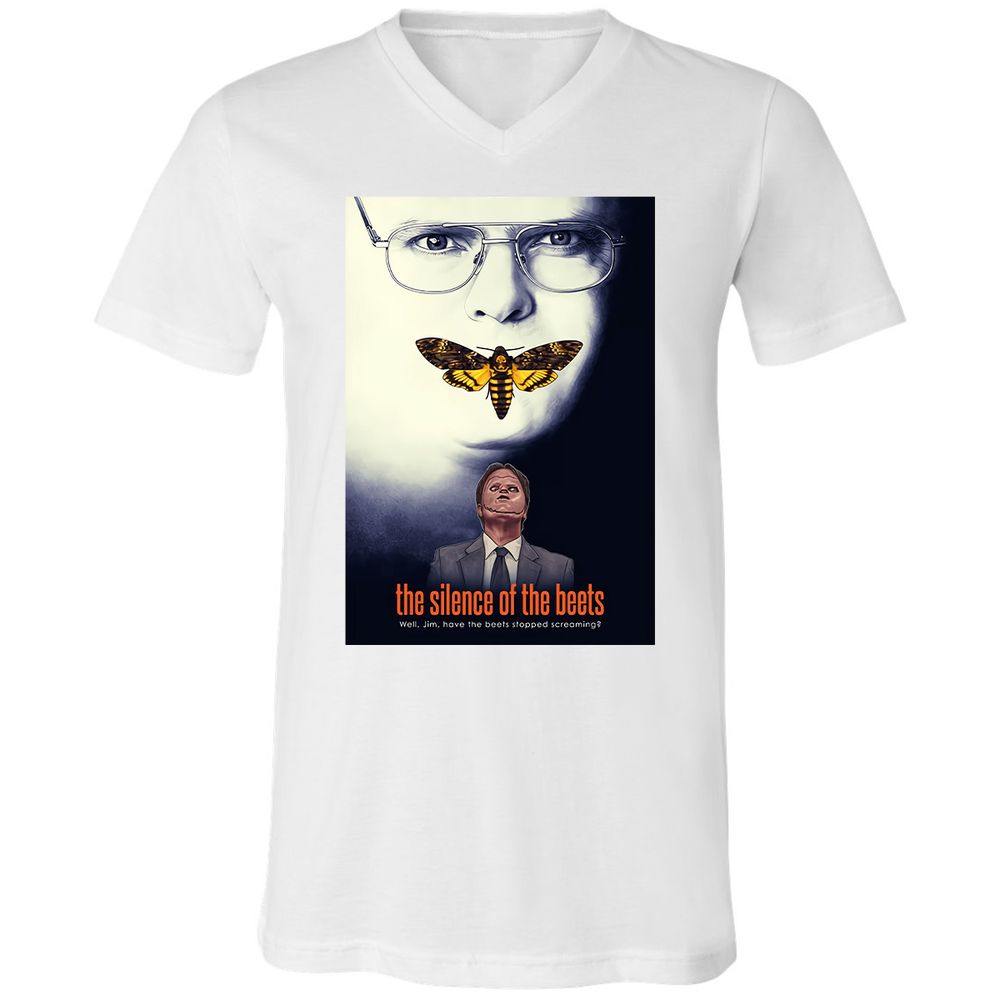 Unisex V-Neck T-Shirt - GX6E1ETV - White - 5