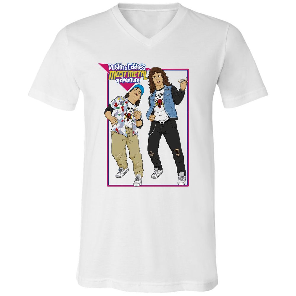 Unisex V-Neck T-Shirt - MZPU5BMX - White - 5