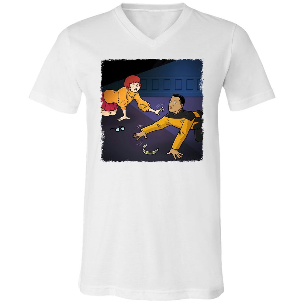 Unisex V-Neck T-Shirt - 5JJW8L6F - White - 5