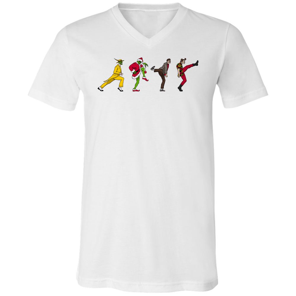 Unisex V-Neck T-Shirt - 8WZADCNJ - White - 5