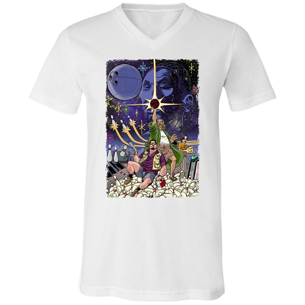 Unisex V-Neck T-Shirt - 9Y5VN3E2 - White - 5