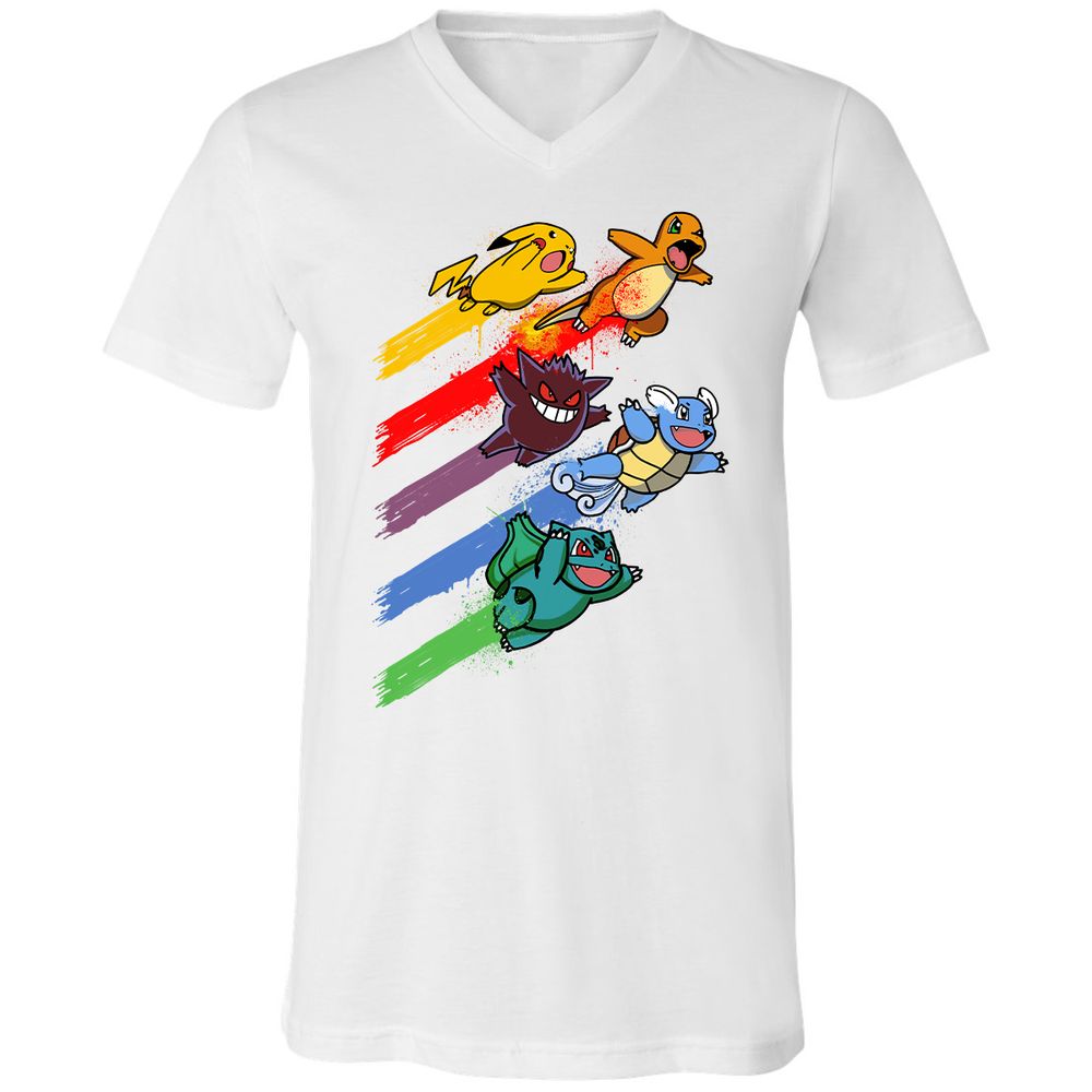 Unisex V-Neck T-Shirt - AX36VT72 - White - 5