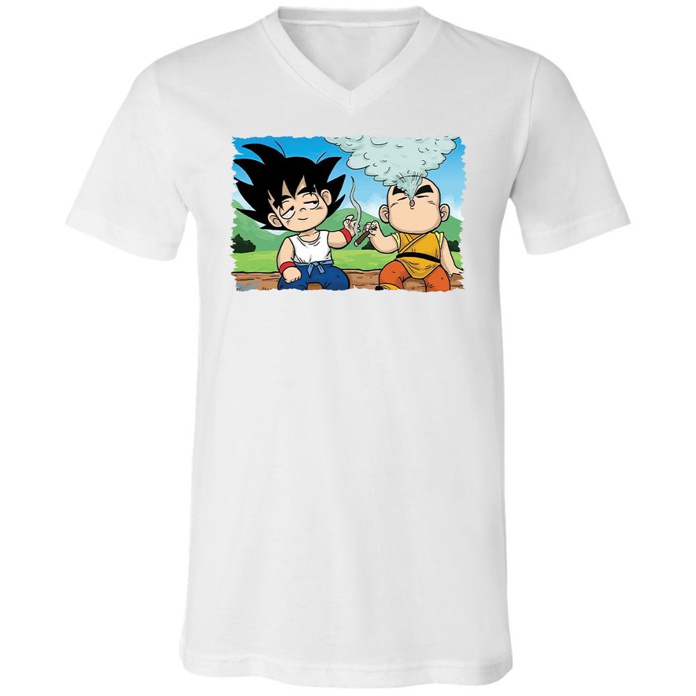 Unisex V-Neck T-Shirt - UYABYVP9 - White - 5