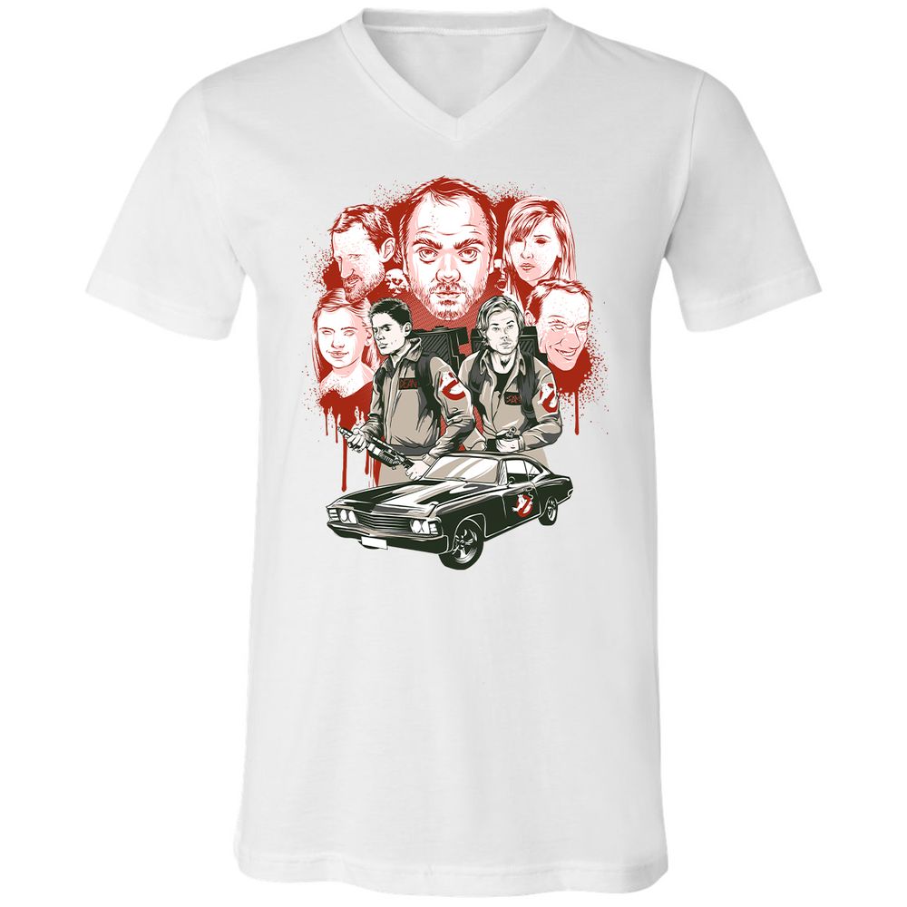 Unisex V-Neck T-Shirt - JN6VNUJB - White - 5