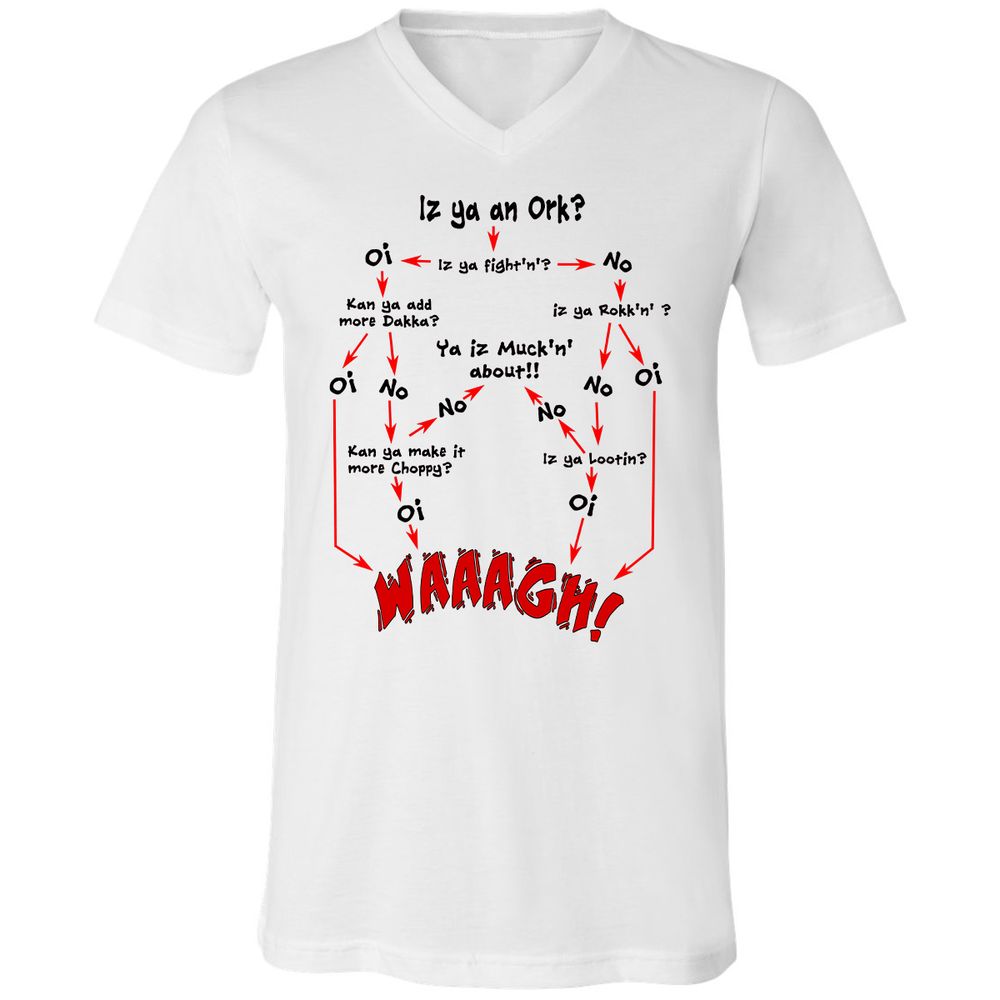 Unisex V-Neck T-Shirt - VUT9GJ9C - White - 5