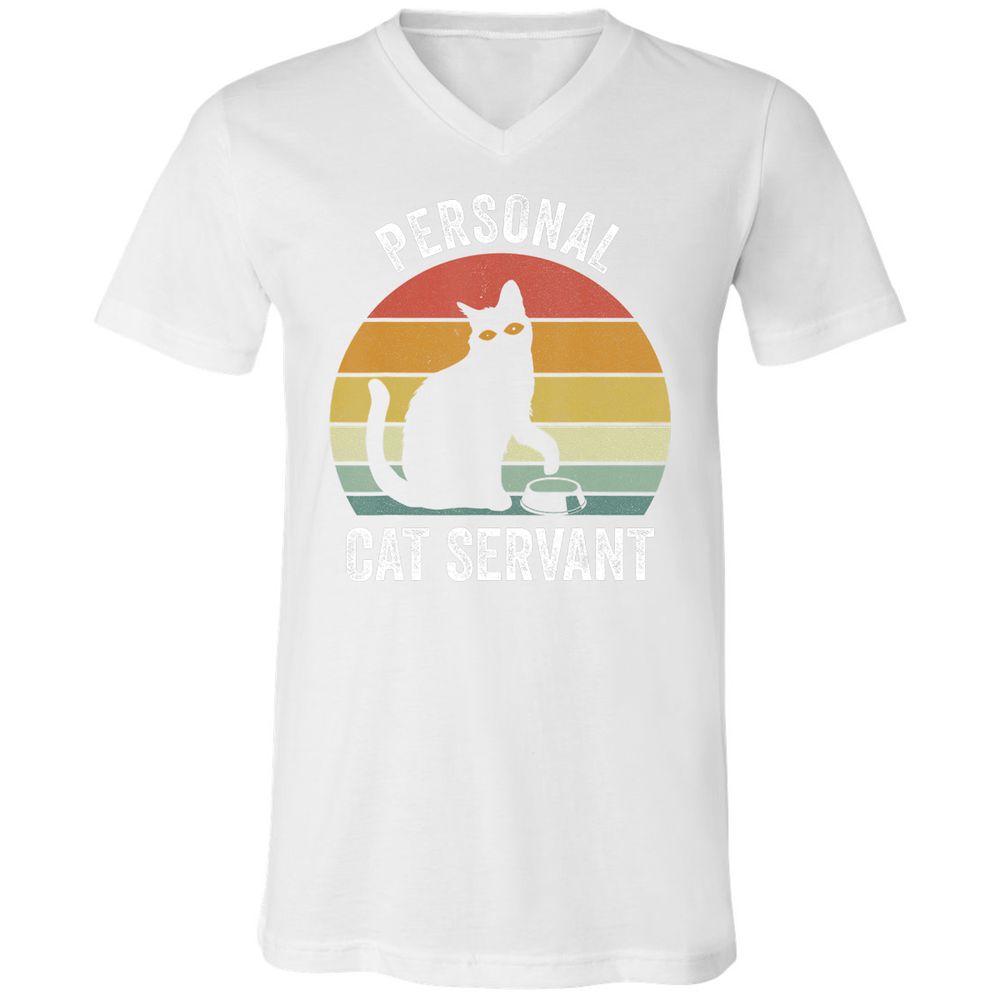 Unisex V-Neck T-Shirt - L5BX6M9V - White - 5