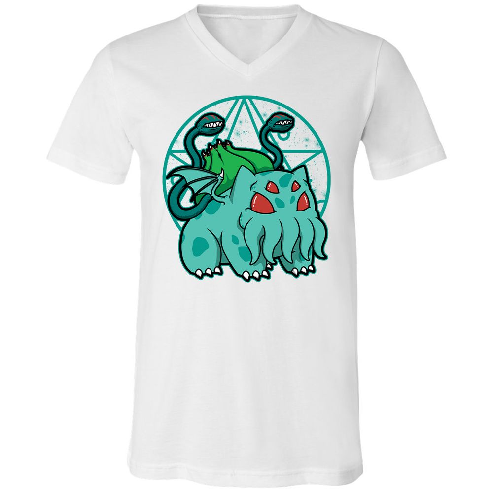 Unisex V-Neck T-Shirt - 6FF8DKNE - White - 5