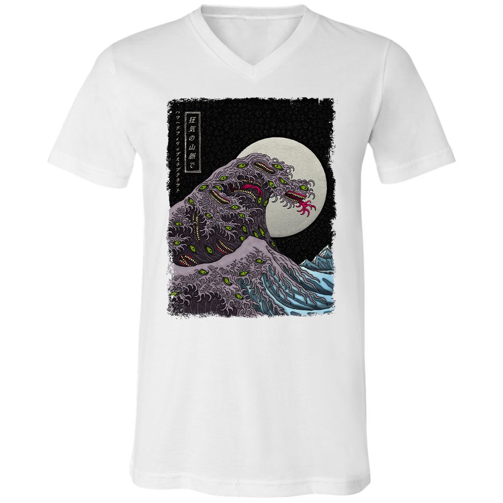 Unisex V-Neck T-Shirt - WYNGAWN9 - White - 5