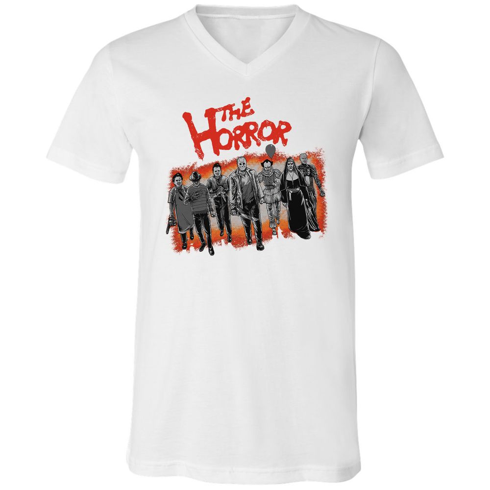 Unisex V-Neck T-Shirt - 8DR5U29R - White - 5