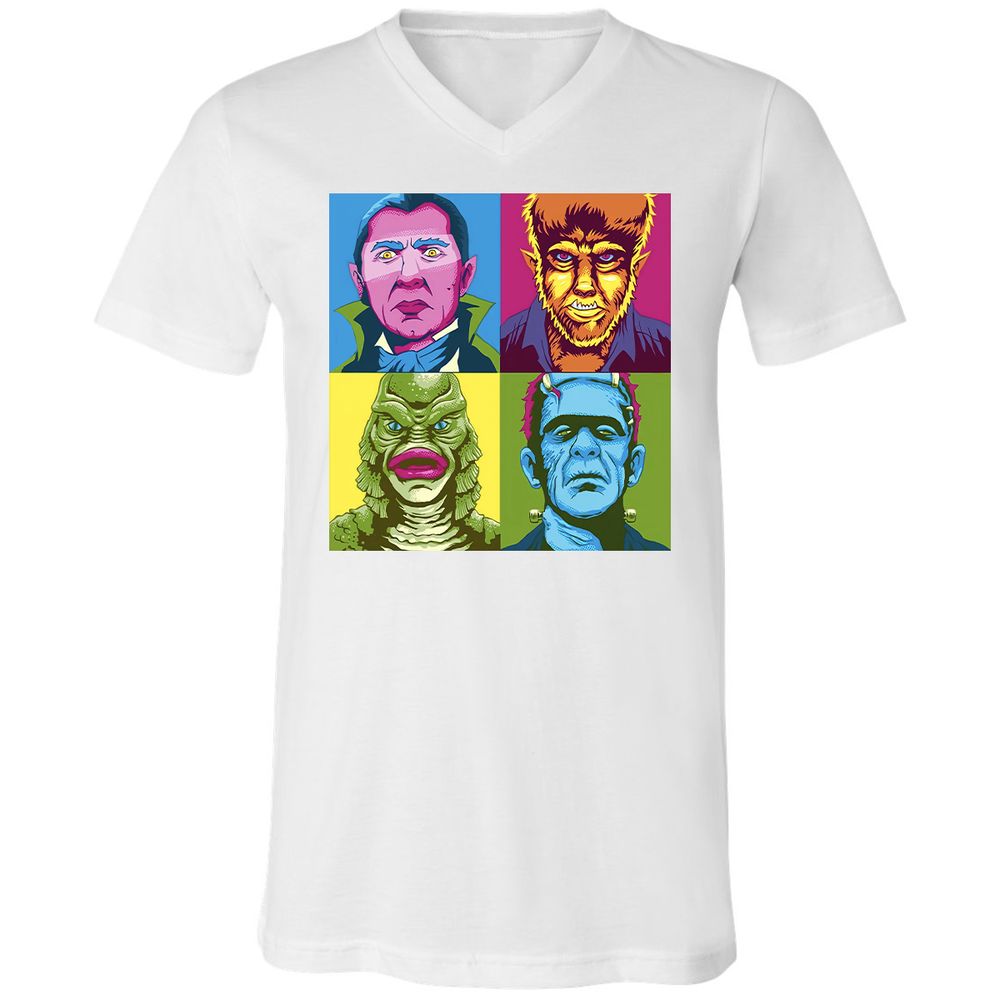 Unisex V-Neck T-Shirt - ZRGXUVQ5 - White - 5