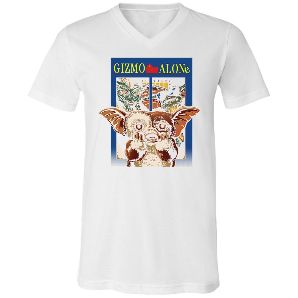 Unisex V-Neck T-Shirt - YUPVCW1G - White - 5