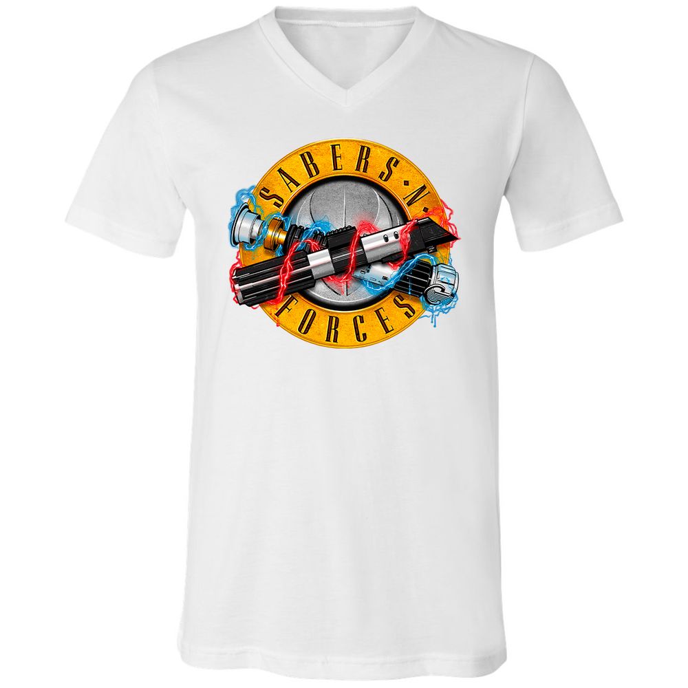 Unisex V-Neck T-Shirt - H4A2SGN2 - White - 5