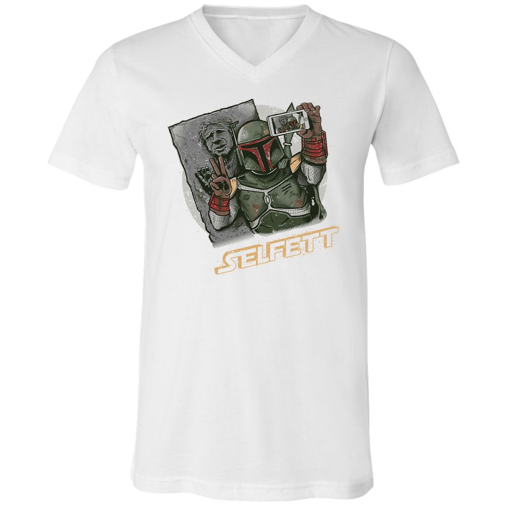 Unisex V-Neck T-Shirt - B76PHC24 - White - 5